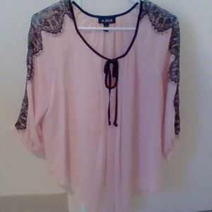 Pink chiffon blouse